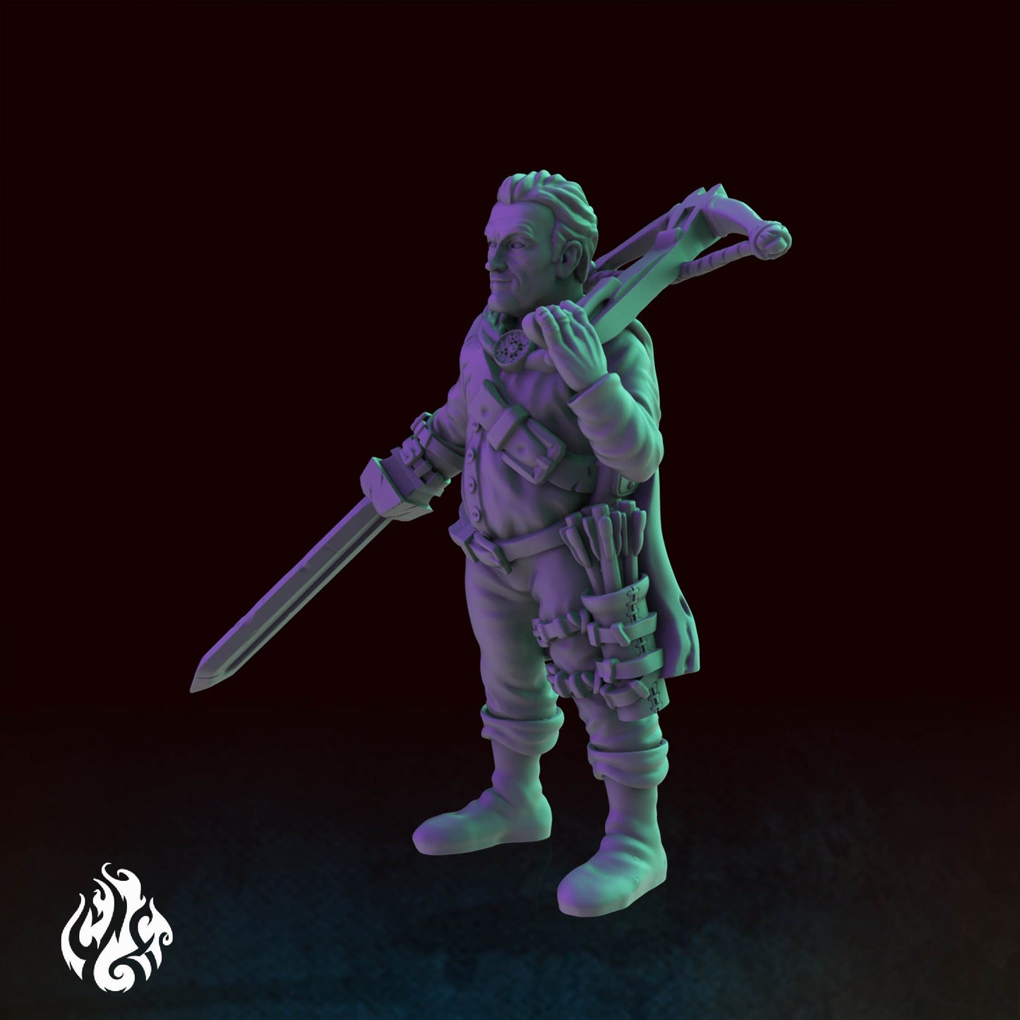 Heroes - Ash the Undead Slayer | DnD Miniatures | Tabletop Gaming Miniature | Fantasy-War Games