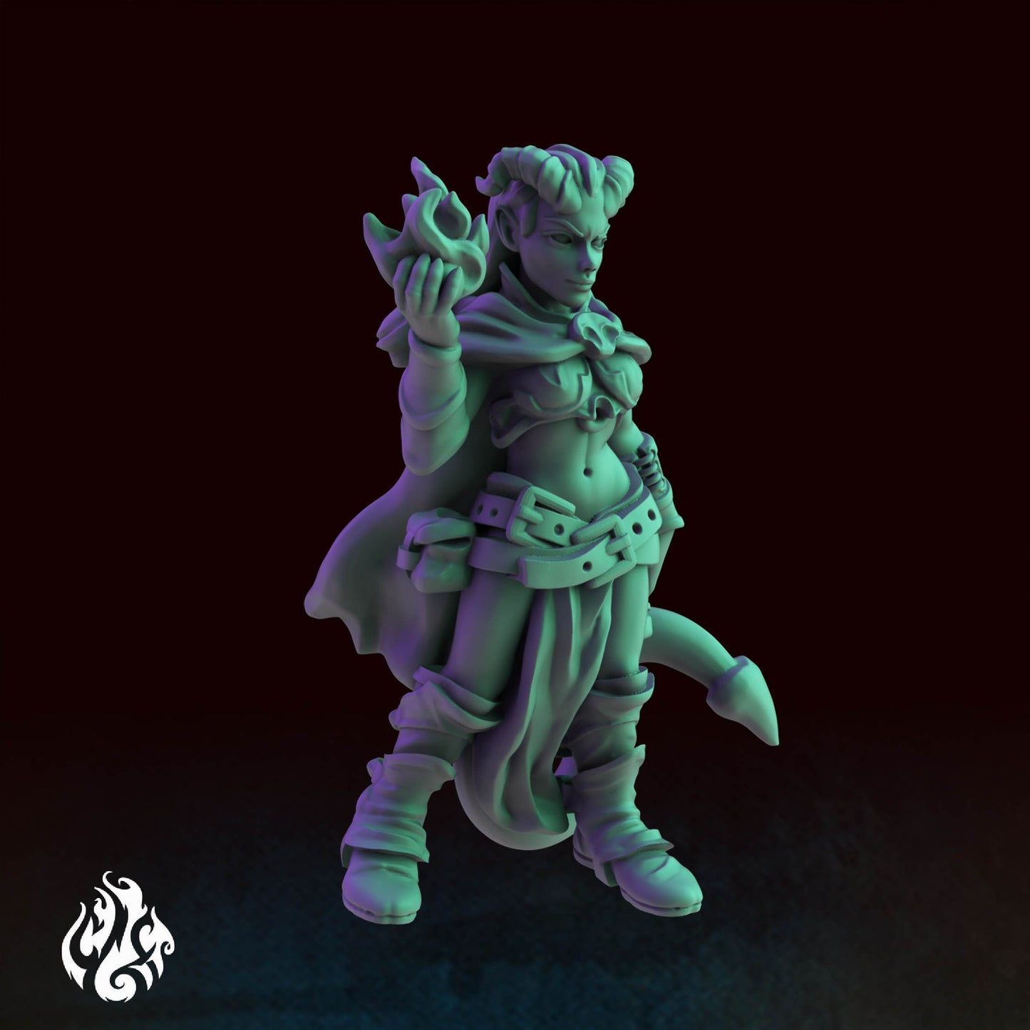 Heroes - Tiefling Warlock | DnD Miniatures | Tabletop Gaming Miniature | Fantasy-War Games