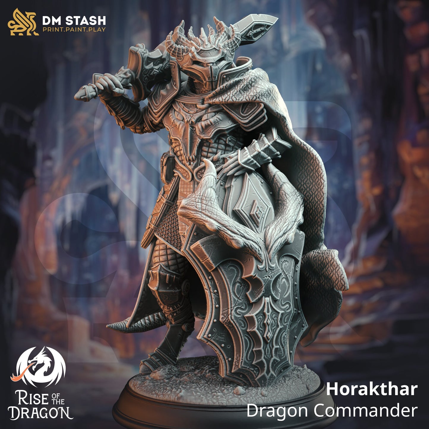 Horakthar Dragon Commander - Neutral Stance