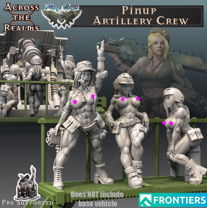 Pinup Artillery Crew NSFW - Set of 3