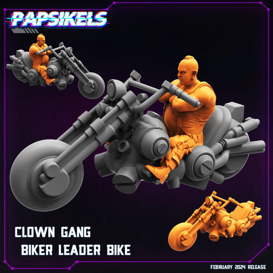 Clown Gang Biker Leader with Bike