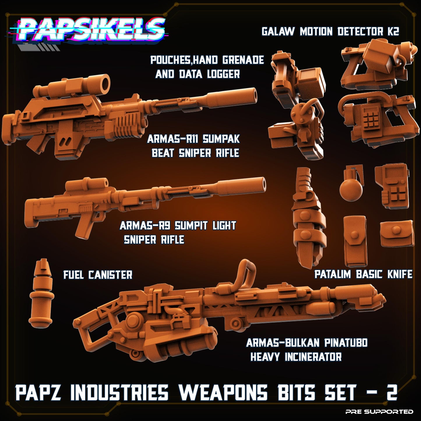 PAPZ Industries Weapon Bits Set 2 - 13 Pack