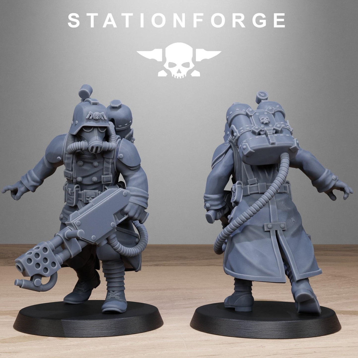 GrimGuard Flamers - Set of 10 | Grimdark | Sci-Fi Future | Tabletop Wargaming