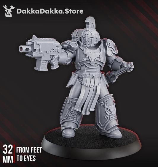 Space Knights - Bullwhip Clan Warriors - 1 | Grimdark | Sci-Fi Future | Tabletop Wargaming