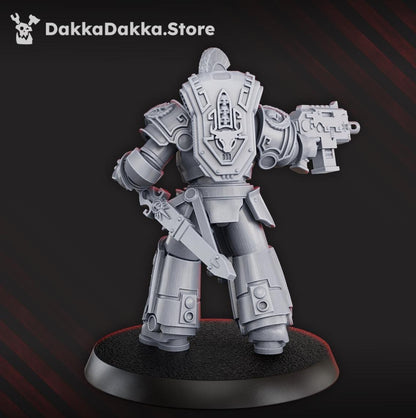 Space Knights - Bullwhip Clan Warriors - 1 | Grimdark | Sci-Fi Future | Tabletop Wargaming