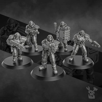 Metal Militia Brigade 1 - Set of 5