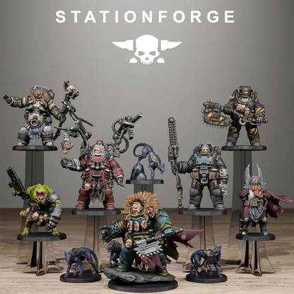 Techno Savages Vernaxers - Set of 10 (unpainted)