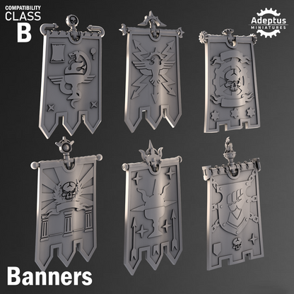 Banners - Imperial Guard v3- Set of 6 Banner Topper Options