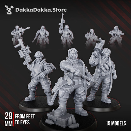 The Alcal Rats Infantry Squad - Set of 15