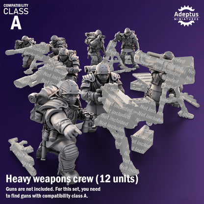 Heavy Weapons Team - Stormworn Troops - Set of 12 (heavy guns not included)
