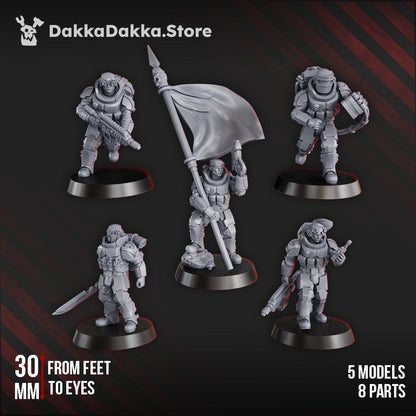 The Phaeton Lead Squad - Set of 5 | Grimdark | Sci-Fi Future | Tabletop Wargaming