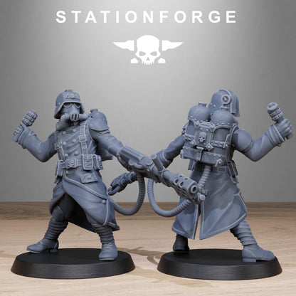 GrimGuard Flamers - Set of 10 | Grimdark | Sci-Fi Future | Tabletop Wargaming