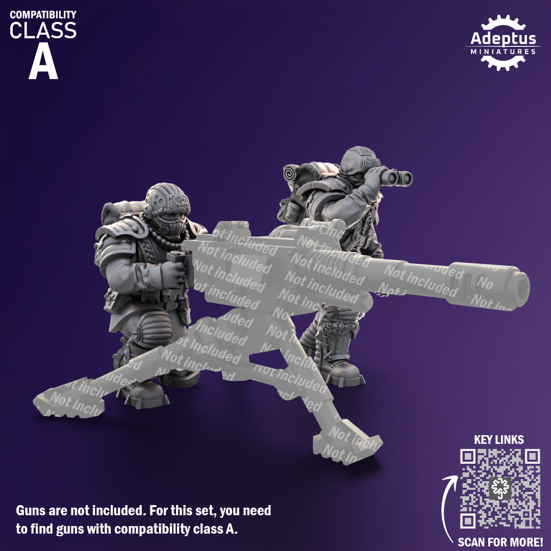 Heavy Weapons Team - Stormworn Troops - Set of 12 (heavy guns not included)