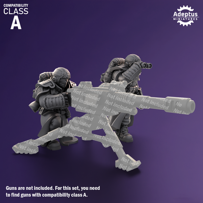 Heavy Weapons Team - Iceward Division - Set of 12 (heavy guns not included)