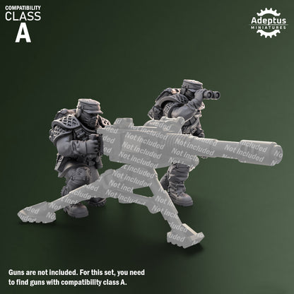 Heavy Weapons Team - Sunscorch Regiment - Set of 12 (heavy guns not included)