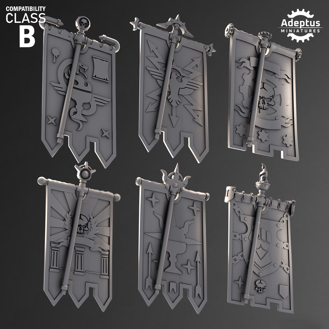 Banners - Imperial Guard v3- Set of 6 Banner Topper Options