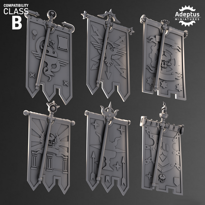 Banners - Imperial Guard v3- Set of 6 Banner Topper Options