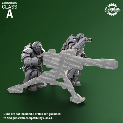 Heavy Weapons Team - Crusaders Covenant - Set of 12 (heavy guns not included)