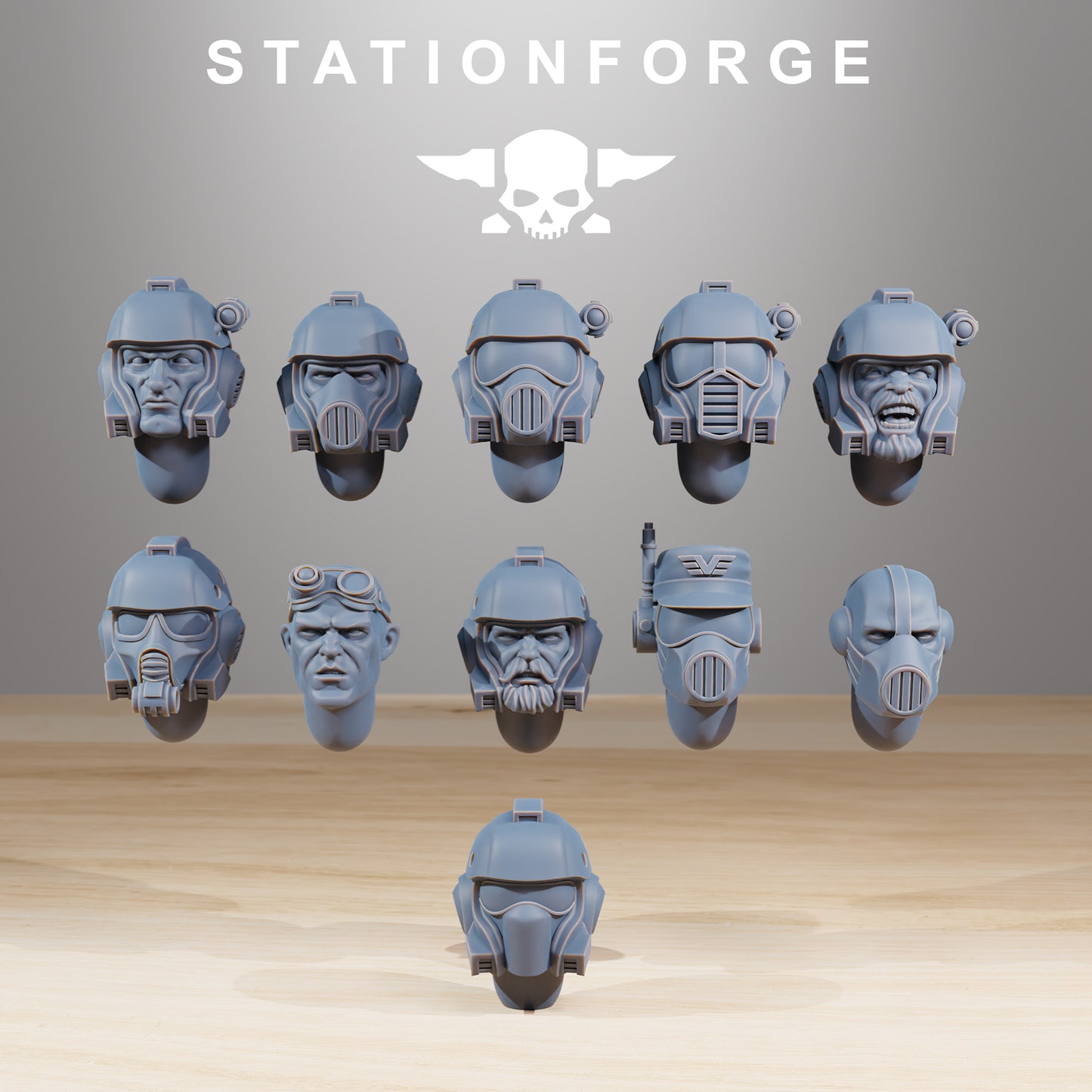 Vaskar Commandos - Set of 11 Heads