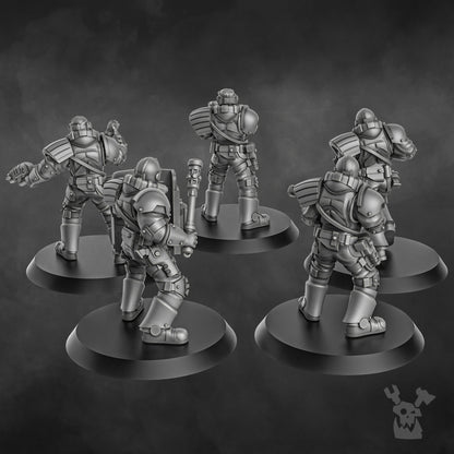 Metal Militia Brigade 1 - Set of 5