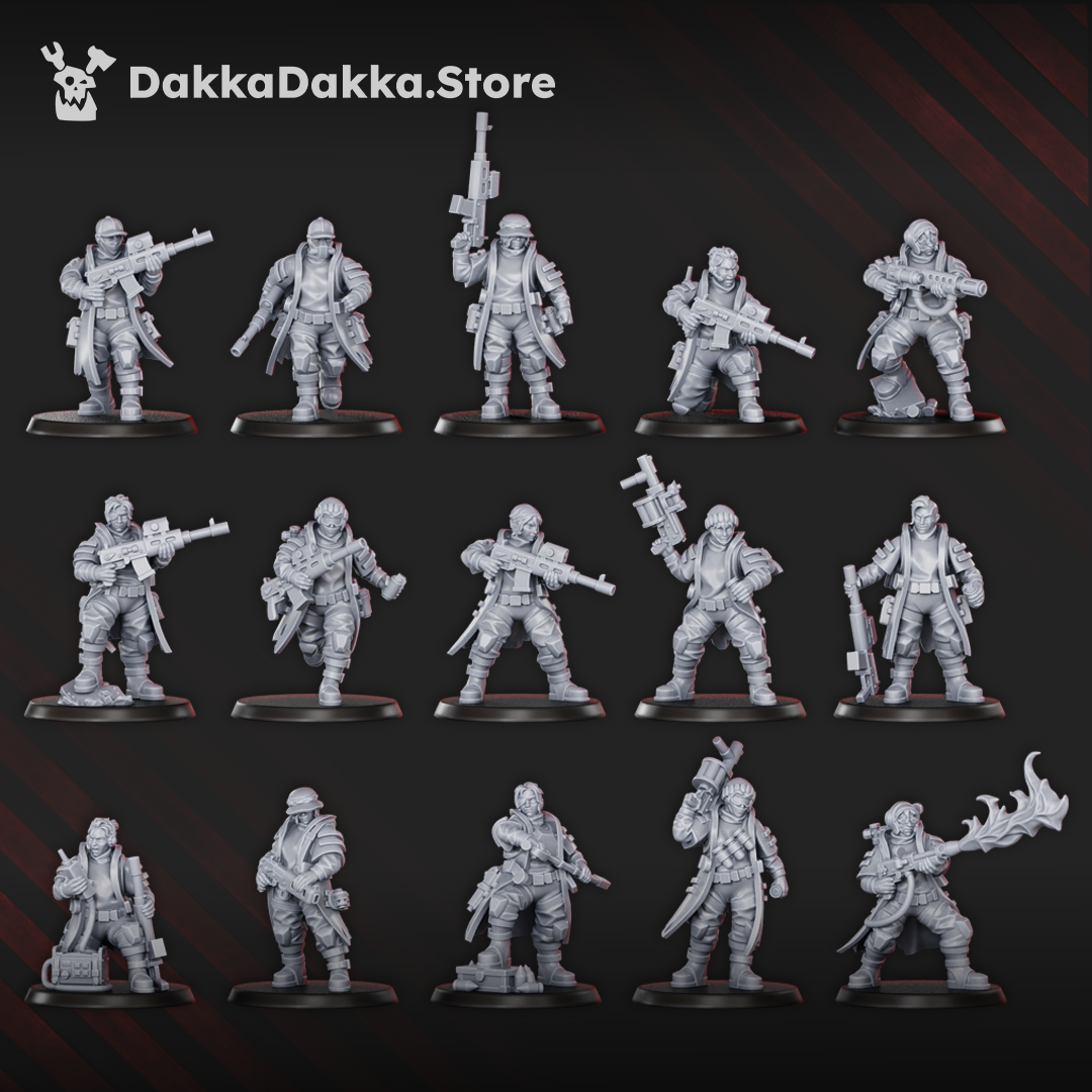 The Alcal Rats Infantry Squad - Set of 15