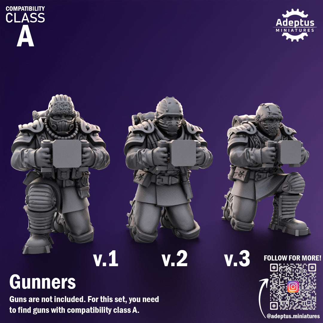 Heavy Weapons Team - Stormworn Troops - Set of 12 (heavy guns not included)