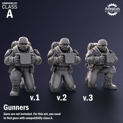 Heavy Weapons Team - Sandshroud Battalion - Set of 12 (heavy guns not included)