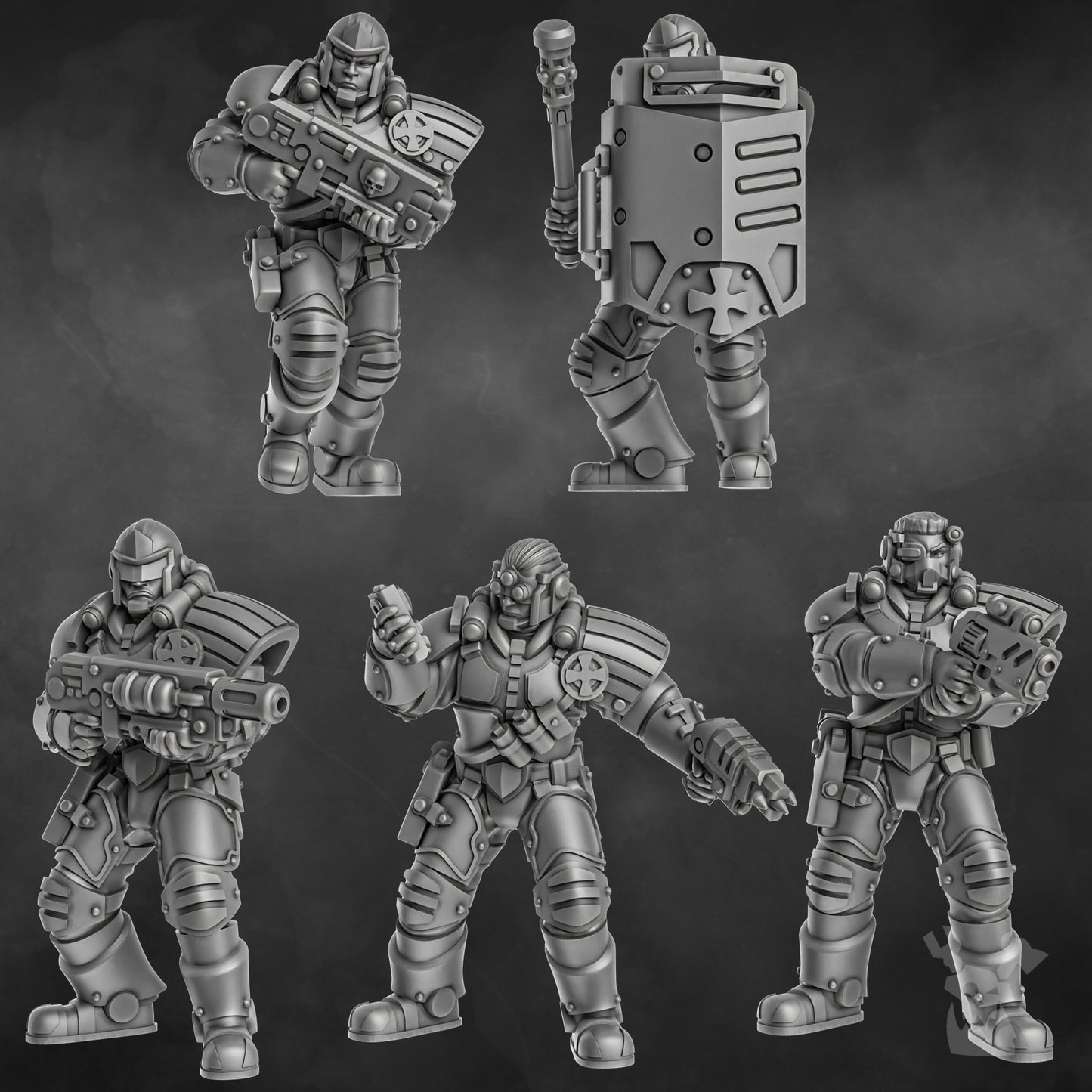 Metal Militia Brigade 1 - Set of 5