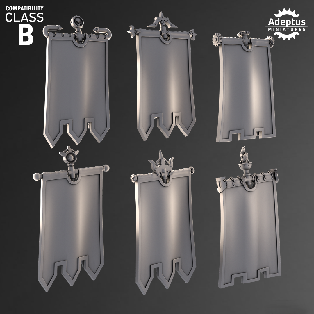 Banners - Imperial Guard v3- Set of 6 Banner Topper Options