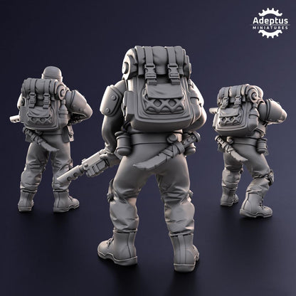 Sandshroud Battalion Imperial Guard -  Squad 4 - Set of 5