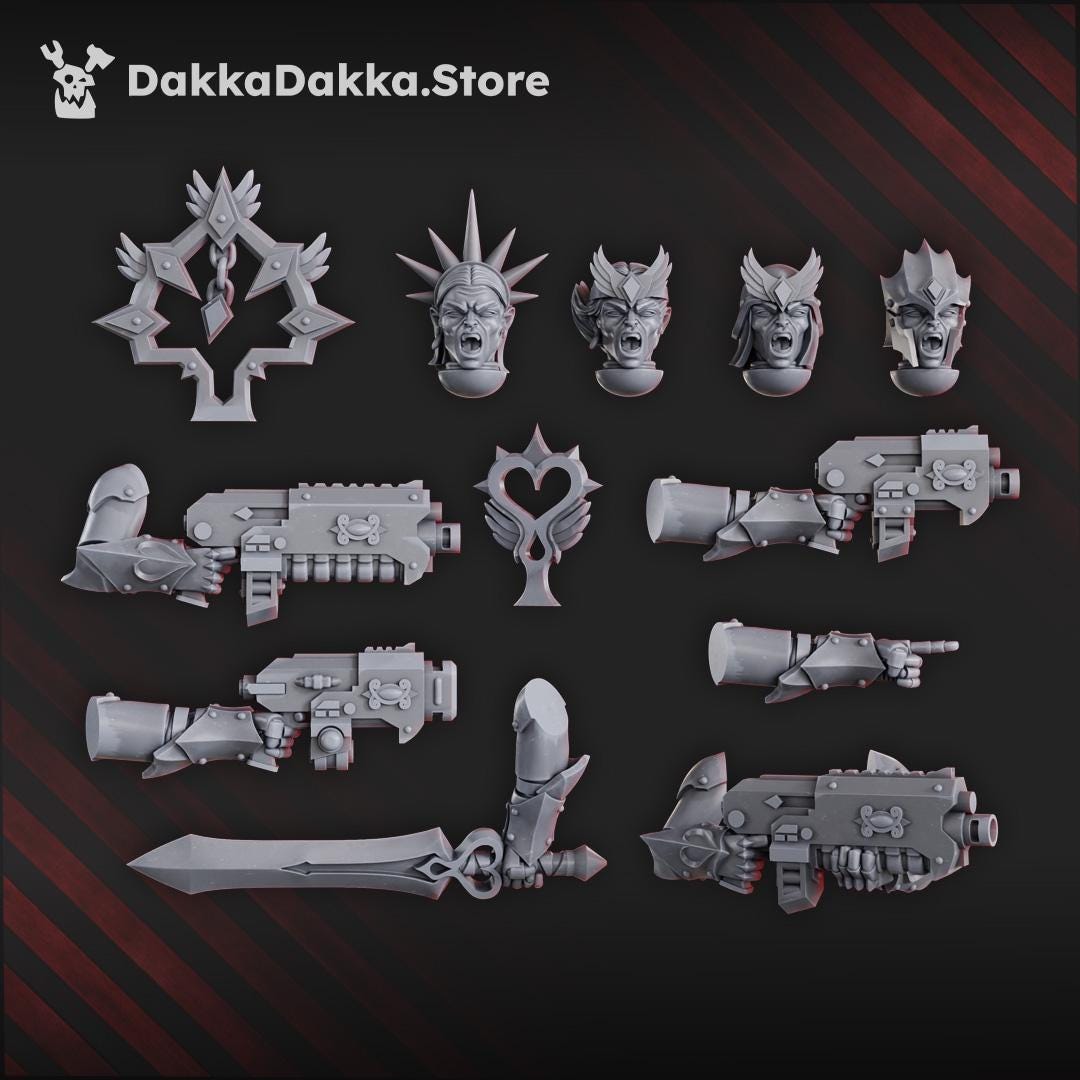 Liquidation Team of Ordine Vendetta - Set of 12 | Grimdark | Sci-Fi Future | Tabletop Wargaming