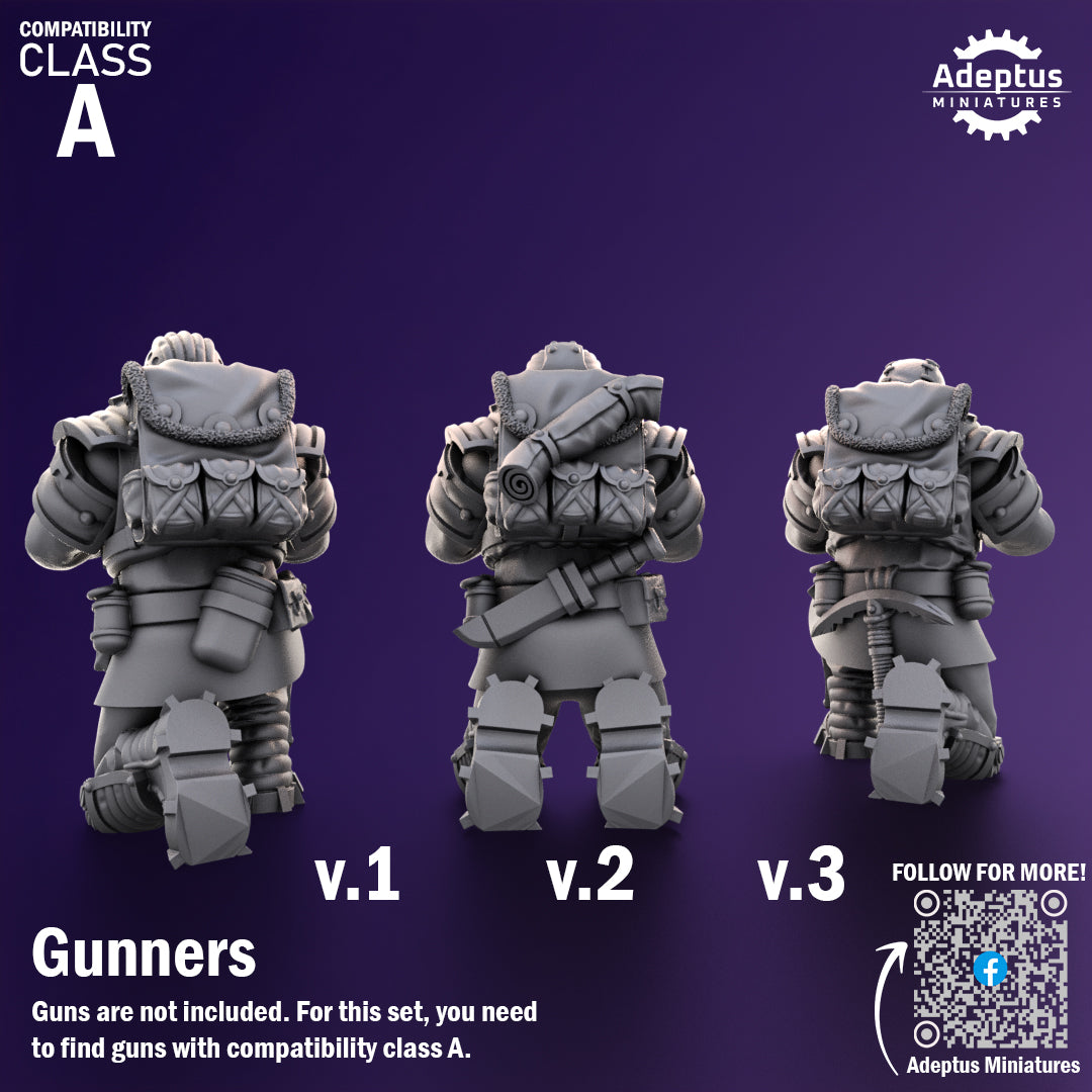Heavy Weapons Team - Stormworn Troops - Set of 12 (heavy guns not included)