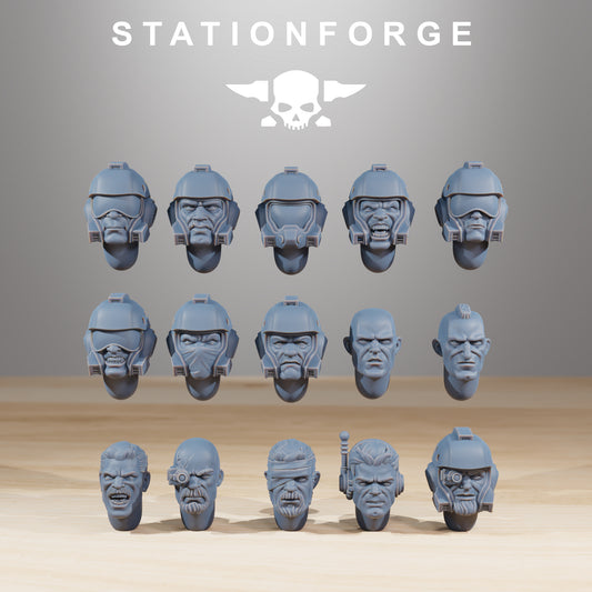 Vaskar Infantry - Set of 15 Heads