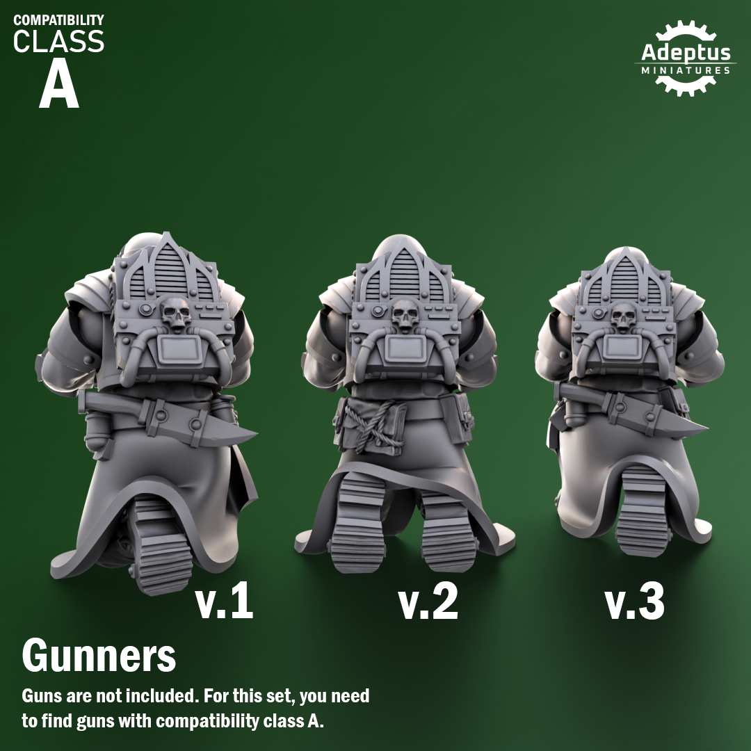 Heavy Weapons Team - Crusaders Covenant - Set of 12 (heavy guns not included)