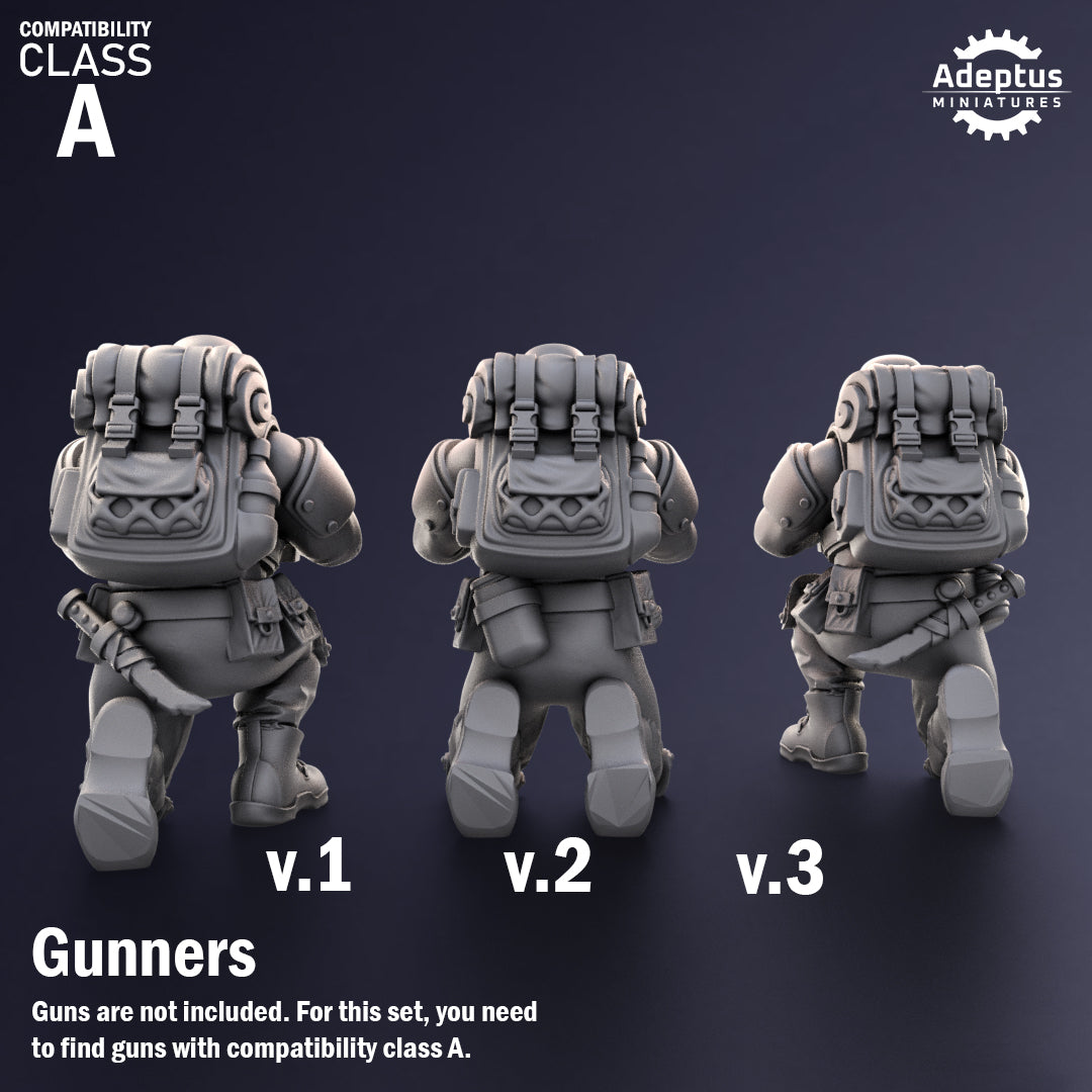 Heavy Weapons Team - Sandshroud Battalion - Set of 12 (heavy guns not included)