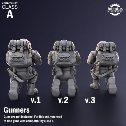Heavy Weapons Team - Sandshroud Battalion - Set of 12 (heavy guns not included)