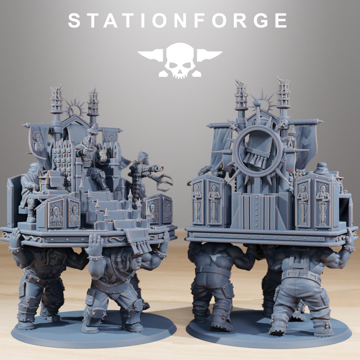 National Guard Royal Throne Set | DnD Miniatures  | Wargame Proxy Minis | Sci-Fi | Cyberpunk