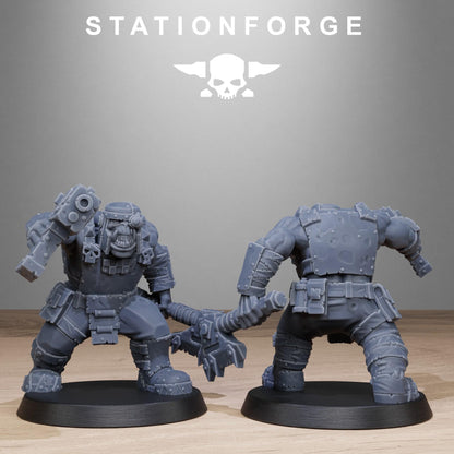 Orkaz Bros Infantry - Set of 10 | Grimdark | Sci-Fi Future | Tabletop Wargaming