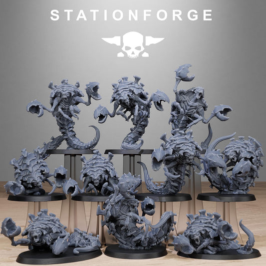 Xenarid Crawlers - Set of 10 | Grimdark | Sci-Fi Future | Tabletop Wargaming