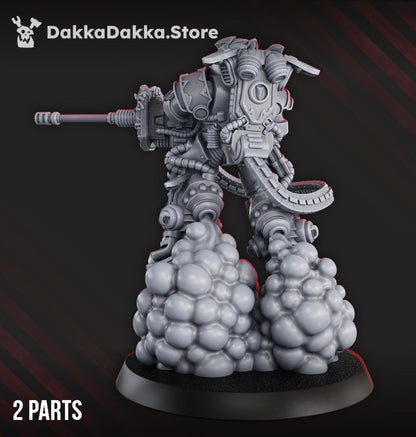 White Megalodon Warrior Depressor | Grimdark | Sci-Fi Future | Tabletop Wargaming