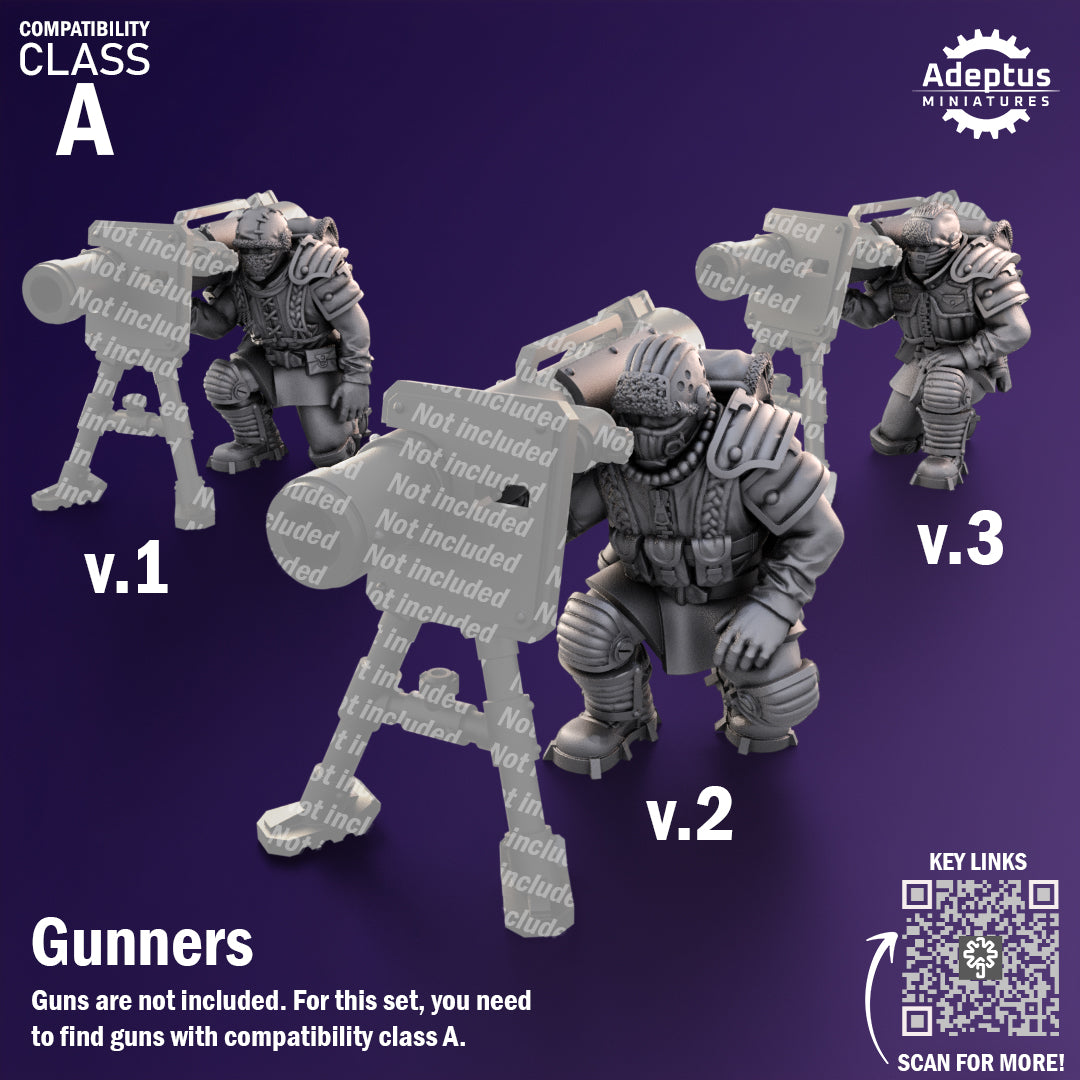 Heavy Weapons Team - Stormworn Troops - Set of 12 (heavy guns not included)