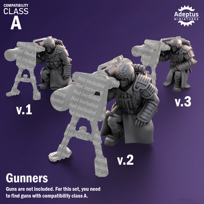 Heavy Weapons Team - Iceward Division - Set of 12 (heavy guns not included)