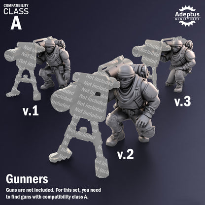 Heavy Weapons Team - Sandshroud Battalion - Set of 12 (heavy guns not included)