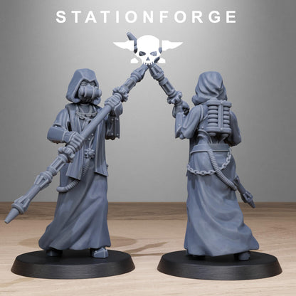 Scavenger Sister Priests - Set of 10 | Grimdark | Sci-Fi Future | Tabletop Wargaming
