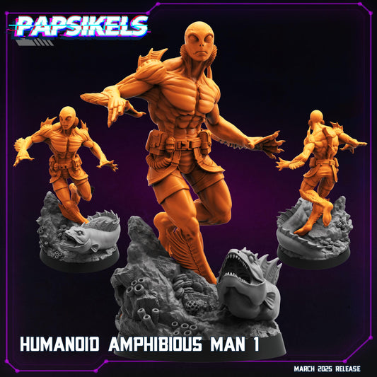Humanoid Amphibious Man - 01