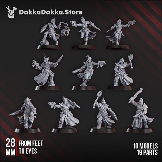 K.I.N.K. Castle Executants Part 1 - Set of 10 | Grimdark | Sci-Fi Future | Tabletop Wargaming