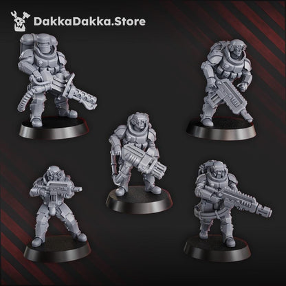 The Phaeton Tactical Squad - Set of 10 | Grimdark | Sci-Fi Future | Tabletop Wargaming