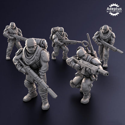 Sandshroud Battalion Imperial Guard -  Squad 3 - Set of 5