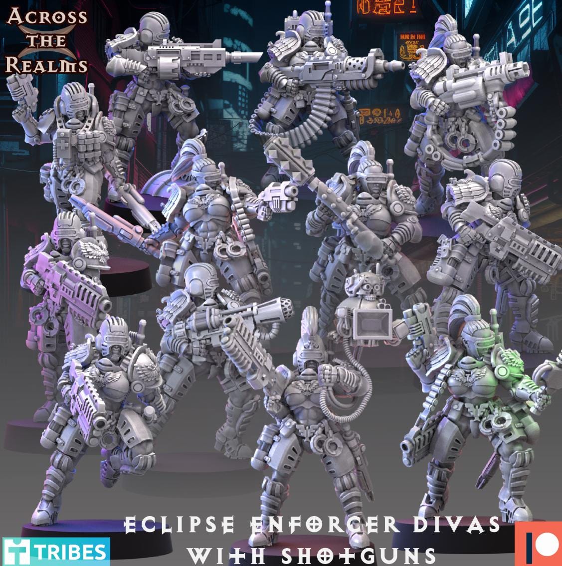 Eclipse Enforcer Divas with Shotguns - Set of 12