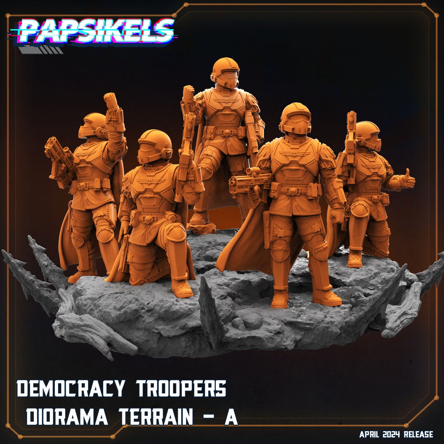 Democracy Troopers Diorama - Set of 5